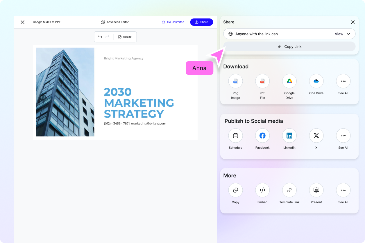 AI Google Slides to PPT Presentation Generator | Convert Google Slides to Editable PowerPoint Online